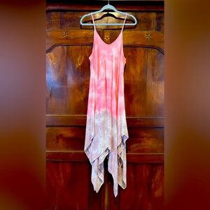 RAVIYA DRESS 2X - Pink, Light Lavender, White Tie Dye Sundress or Swim Cover